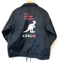 80s！90s！ヴィンテージ！(^w^)b KANGOL カンゴール ナイロン100% コーチジャケット ジャンパー キャンプ アウトドア ストリート トップス キッズ ジュニア 子ども用 ブラック 黒 サイズ 140