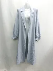 ◇ ⊇◎ AMERICAN HOLIC アメリカン ホリック 長袖 ガウンコート ローブコート サイズF ライトブルー レディース E  【1410100016778】