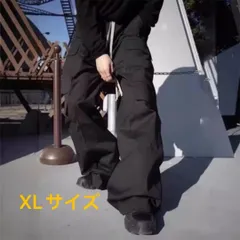 カーゴパンツ ナイロン ワイド 韓国 ストリート XL ユニセックス ワークパンツ ペインターパンツ