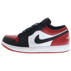 NIKE (ナイキ) AIR JORDAN 1 LOW BRED TOE エアジョーダン ブレッドトゥ ローカットスニーカー レッド/ブラック US9.5/27.5cm 553558-612
