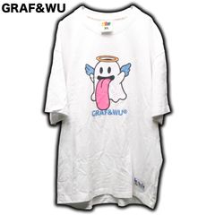 GRAF&WU おばけTシャツ 天使 XL 白 グラフアンドウー グラフアンドユー BOOGHOST カットソー オーバーサイズ