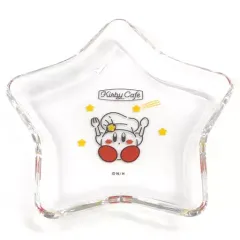 【中古】皿・茶碗 カービィ スーベニア星型ガラスプレート 「星のカービィ カービィカフェ Summer 2021」 きらめき!ジェムリンゴゼリー ～琥珀糖のカケラを添えて～注文特典