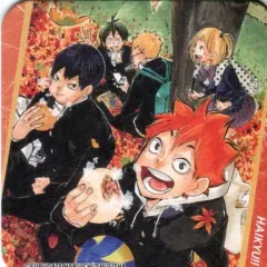 【中古】コースター(キャラクター) 烏野高校1年生 「ハイキュー!! アートコースター」 ジャンプフェスタ2018グッズ
