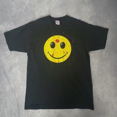 90s Tシャツ ぶち抜きスマイル スマイル ぶち抜き ヴィンテージ 古着
