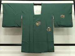 平和屋着物＃中国三大刺繍　スワトウ刺繍　汕頭刺繍　総刺繍　道行コート　花丸文　金銀糸　ロング丈　正絹　逸品　CAAX7887ua