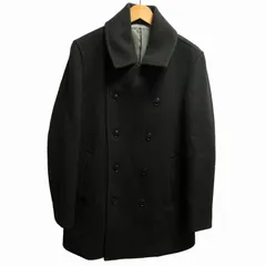 アバハウス ABAHOUSE 美品 Pコート ダブル ジャケット ウール 無地 カーキ 44 M相当 ■GY03のサムネイル