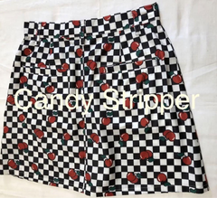 N1045.Candy Stripper　チェリープリント　ミニスカートM / キャンディストリッパー