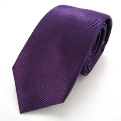スーツカンパニー ブランド ネクタイ ストライプ柄 ヘリンボーン柄 シルク PO メンズ パープル THE SUIT COMPANY 【中古】