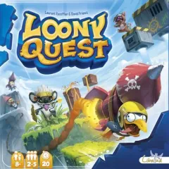 【中古】ボードゲーム ルーニークエスト 多言語版 (Loony Quest)