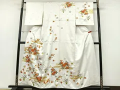 平和屋着物○訪問着 友禅 作家物 草花文 金彩 正絹 逸品 CAAZ2790ut