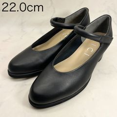 【新品 訳あり】ディッシー　ラウンドトゥストラップパンプス　22.0㎝　黒