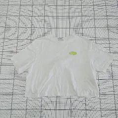 ◇ Θ NIKE ナイキ ショート丈 リボン 半袖 Tシャツ カットソー サイズM ホワイト系 レディース E  【1509100082118】