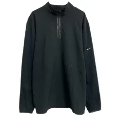NIKE ジャージ ナイキ XL ブラック ハーフジップ ゴルフ ビッグサイズ スポーツウェア 古着卸 アメリカ仕入 a703-5934