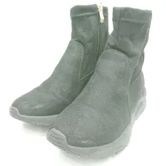 ■ ⊇ GLOBAL WORK グローバルワーク 撥水加工 ミドル丈 スニーカーブーツ サイズL ブラック レディース E  【1501230030618】