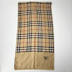ヴィンテージバーバリー ノバチェック柄シルクスカーフストール オールド　1313
