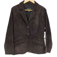 エディーバウアー Eddie Bauer 00S スウェードレザーテーラードジャケット レディース  Sのサムネイル