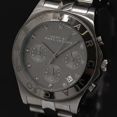 保/箱付 マークバイマークジェイコブス QZ ブラック文字盤 12Pダイヤ ブラック文字盤 MBM3103 メンズ腕時計 2000000 NSK KMR