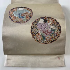 【作家 由水十久】有名作家の銀色袋帯　フォーマルなシーンに自信持って着て頂けます 作家 由水十久】有名作家の銀色袋帯 フォーマルなシーンに自信持っ