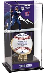 大谷翔平ロサンゼルスエンゼルスファナティクス本格2021MLBオールスターゲーム最初の双方向オールスターディスプレイケース画像付き　ボール別