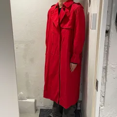 バーバリー♡ステンカラーコート　ノバチェック フード　金ボタン　赤 2025年最新】バーバリー トレンチコート 赤の人気アイテム - メルカリ