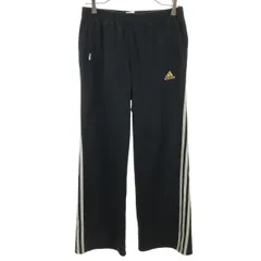 adidas アディダス トラックパンツ M ブラック ジャージ レディース 古着