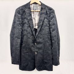 ★【MARK＆LONA/マークアンドロナ】テーラードジャケット ブラック×グレー カモフラージュ スカル 迷彩  メンズ M/ｍab0079