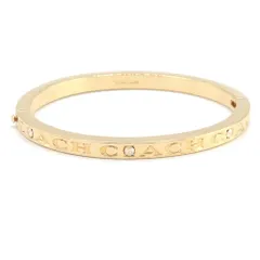  コーチ バングル ゴールド メタル ラインストーン 中古