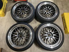 【2502026】BBS LM LM478 21インチ 9J +35 PCD120 5H + NITTO NT555 G2 245/35R21 2024年 7mm アルファード ヴェルファイア レクサス LS 等