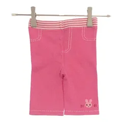 【12071】 MIKI HOUSE ミキハウス ボトムス サイズ90 ピンク 日本製 ガーリー ウサギ 刺繍 かわいい ストレッチ 運動性 明るい ベビー