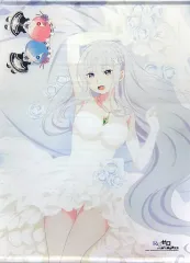 【中古】タペストリー(大型) [単品] エミリア(ウエディング) 描き下ろしB1タペストリー 「Re：ゼロから始める異世界生活」 C93グッズ