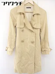 ◇ ◎ DURAS デュラス 長袖 トレンチ コート サイズF ベージュ レディース  【中古】 【1107140001399】