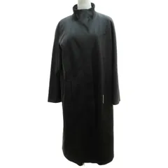 ジバンシィ GIVENCHY ヴィンテージ 90s スタンドカラーコート 中綿コート ラグランスリーブ ジップアップ 裏地キルティング ブラック 黒 38 約Mサイズ 496-57116 0603 ■KK5のサムネイル