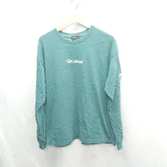 ◇ ⊂ PAGEBOYLIM バックプリント 長袖 ロングTシャツ サイズM グリーン系 メンズ E  【1501230007801】