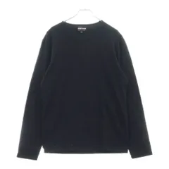 EMPORIO ARMANI (エンポリオアルマーニ) ラインストーン クルーネック 長袖Tシャツ カットソー ブラック