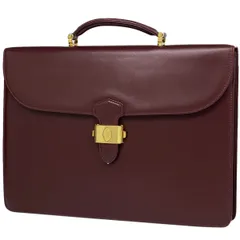 カルティエ CARTIER マストライン ビジネスバッグ マストドゥ ブリーフケース ビジネスバッグ レザー ボルドー メンズ 【中古】のサムネイル