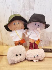 No.MOFUMA-00004　モフクルフレンド　モフットラビビ　毛玉人D　Mofkuru　幻獣犬モフクル　#Mofkuru　#モフクル　20250508-01　アートドール　未確認生物のサムネイル