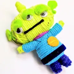 ♧【 リトルグリーンメン / グリーンアーミーメン / エイリアン / トイストーリー  】 Voodoo doll KeyHolder / ブードゥー人形 / 身代わり人形 /お守り人形  〚アメリカン雑貨 アメトイ〛