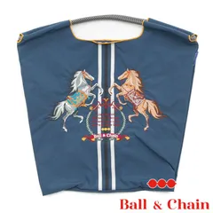 【正規品】【セール】ボールアンドチェーン (ツーホース / ネイビー) Mサイズ  トートバッグ
