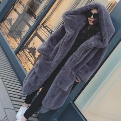 レディース　ロングファーパーカー　アウター　ロングコート　新品　冬