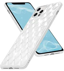 iPhone13Pro ケース　カバー　white キラキラケース レンズ保護 背面PC + TPUバンパー 6.1inch