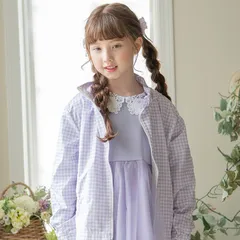 【ギンガム・ライラック】マウンテンパーカー TAK キャサリンコテージ