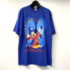 90s ウォルトディズニーワールド ファンタジア ミッキー Tシャツ 黒 M 