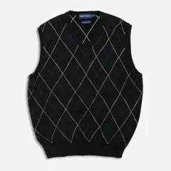 POLO RALPH LAUREN(ポロラルフローレン) アーガイル柄 チェック ニット セーター ベスト ー 0323