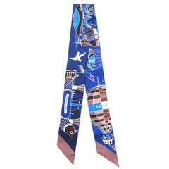 【新品未使用品】 エルメス ツイリー 大空の狂気 ノワール・ジョーヌスフレ 未使用品！ エルメス ツイリー 大空の狂気 ノワール ジョーヌ