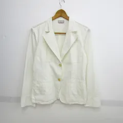 マックスアンドコー テーラードジャケット ストレッチ ブランド アウター イタリア製 白 レディース 42サイズ ホワイト Max&Co. 【中古】