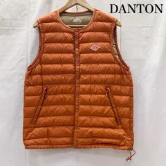 DANTON オレンジ　ダウンジャケット　 サイズ34　美品 中古・古着通販】DANTON (ダントン) ダウンジャケット イエロー