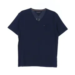 新品 XXL Tommy Hilfiger(トミーヒルフィガー) ネイビー ポケット 半袖 クルーネック Tシャツ