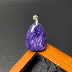 天然石★【チャロアイト】★ペンダント 天然石B 26.1*19.3*7.3mm ZB4554