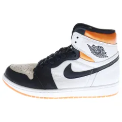 NIKE (ナイキ) AIR JORDAN 1 HIGH OG ELECTRO ORANGE エア ジョーダン 1 エレクトロオレンジ ハイカットスニーカー ホワイト/オレンジ US9.5/27.5cm 555088-180