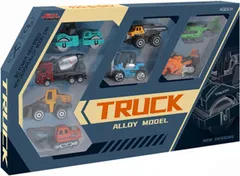 建設車両セット 8台入り　ダンプカー　ショベルカー　ヘリコプター　バイク　ミニカー　フィギュア　T734